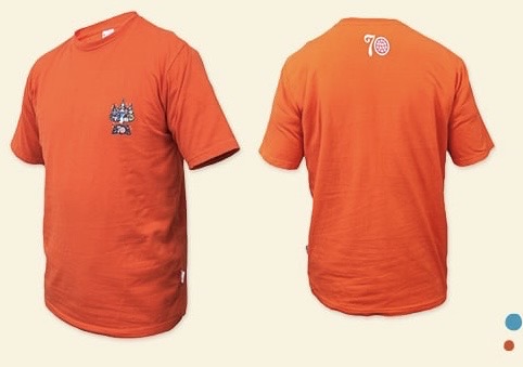 70 jaar T-shirt oranje