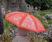 Magische paraplu kinderen (rood)