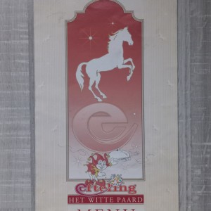 Menukaart Witte Paard 1992