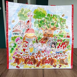 Blond shopper/tas