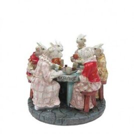 Zeven geitjes aan tafel