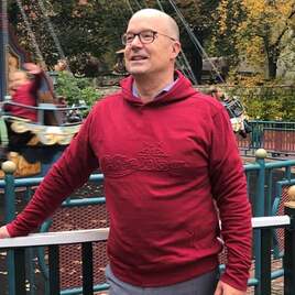 sweater met Efteling-logo Rood