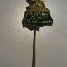 Speldje 15 jaar kindervreugde (groen)