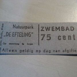 Zwembadticket 75 cent