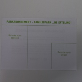 Park abonnement 1984
