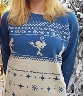 Wintertrui 2018 Blauw