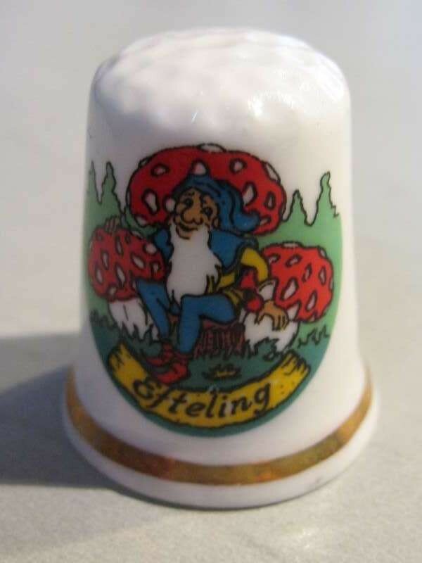 Vingerhoed kabouter + paddenstoelen