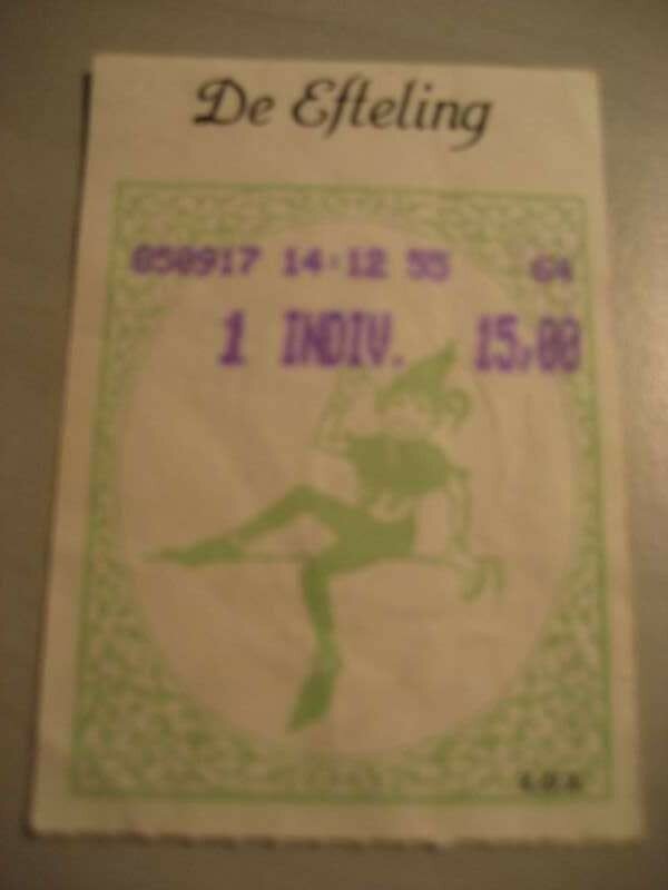 Entreeticket "15 gulden"
