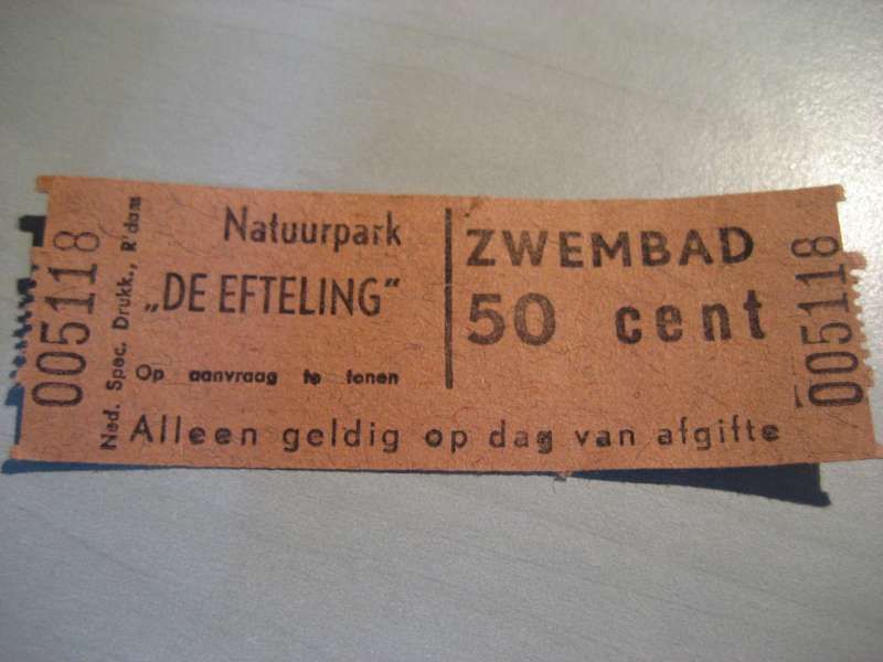 Zwembadticket 50 cent