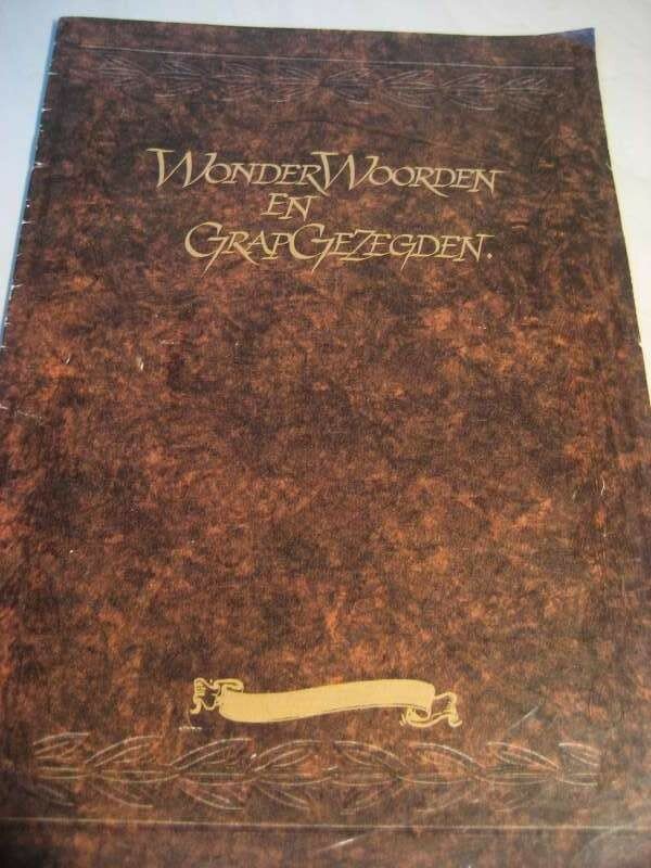 Boekje "WonderWoorden en GrapGezegden" 1991